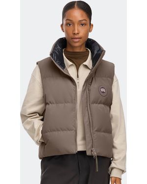 Canada Goose Grandview Cropped Vest Tonal Disc - Brown