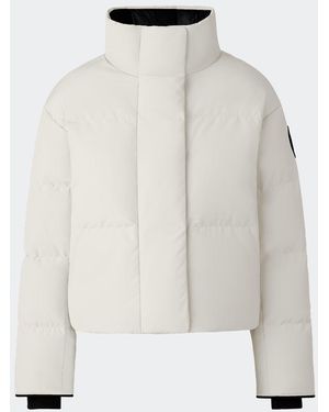 Canada Goose Grandview Cropped Jacket Black Label - White