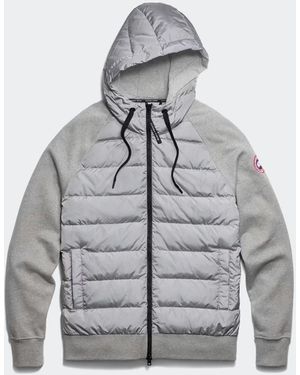 Canada Goose Hybridge Huron Full Zip Hoody Down Jacket - Grey