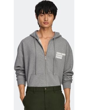 Canada Goose Sweat À Capuche Zippé Décontracté Rove Globe - Gris