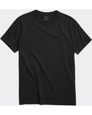 Canada Goose Logo Cotton T-Shirt - Black