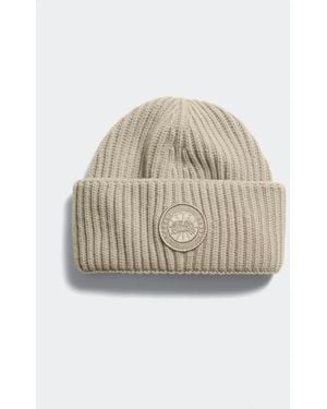 Canada Goose Cashmere Blend Double Fold Toque - Natural