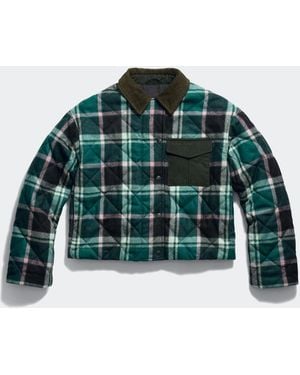 Canada Goose Terra Plaid Jacket - Green