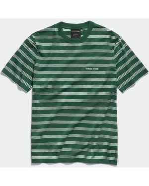 Canada Goose Vantage Striped T-Shirt - Green