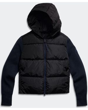 Canada Goose Hybridge® Wide Quilt Knit Hoodie Tonal Disc - Blue
