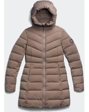 Canada Goose Clair Coat Tonal Disc - Brown