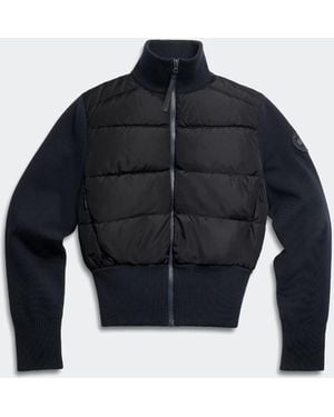 Canada Goose Hybridge Wide Quilt Knit Jacket Tonal Disc - Blue