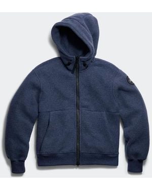 Canada Goose Blouson Aviateur En Polaire Chilliwack Label (Hommes, - Bleu