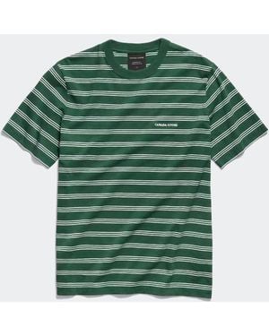 Canada Goose Vantage Striped T-Shirt - Green