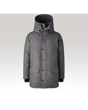 Canada Goose Langford Parka Wool (, Slate Melange, Xxs) - Grey