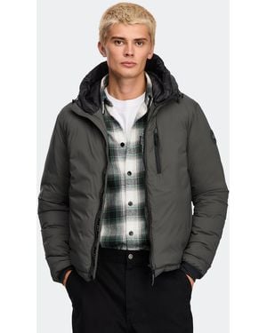 Canada Goose Veste À Capuche Lodge Tonal Disc - Gris