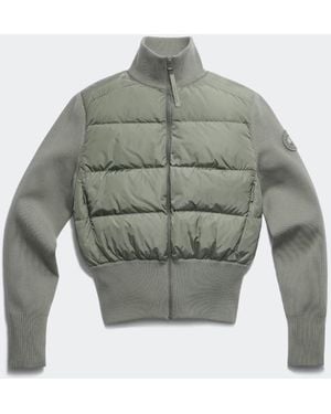 Canada Goose Hybridge Wide Quilt Knit Jacket Tonal Disc - Grey