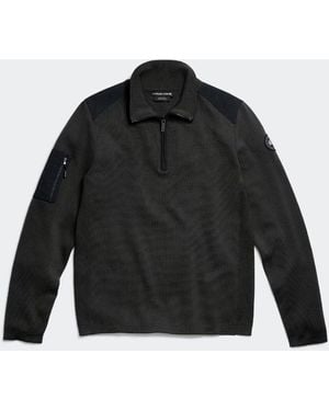 Canada Goose Stormont 1/4 Zip Sweater in Black for Men | Lyst UK