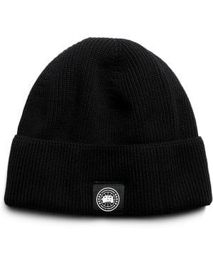 Canada Goose Cotton Beanie - Black