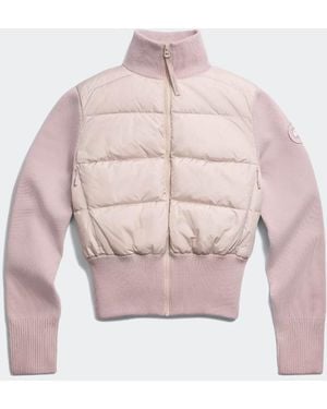 Canada Goose Hybridge Wide Quilt Knit Jacket Tonal Disc - Pink