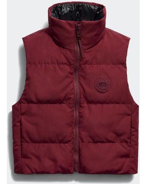 Canada Goose Grandview Cropped Vest Tonal Disc - Red
