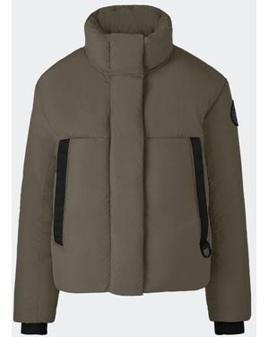 Canada Goose Junction Cropped Puffer Label - Green