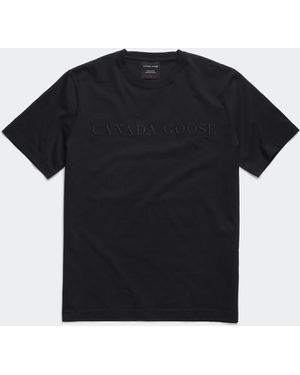 Canada Goose Vantage Embroidered T-Shirt - Black
