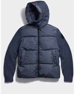 Canada Goose Hybridge Grove Strick-Kapuzenjacke (Männlich, - Blau