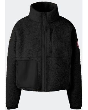Canada Goose Simcoe Zip Up Fleece Sweater - Black
