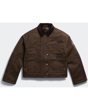 Canada Goose Terra Plaid Coat - White