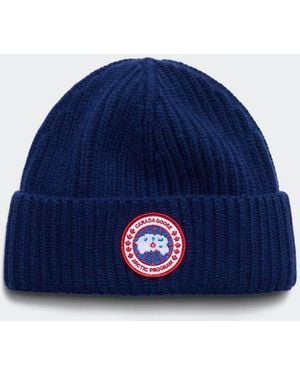 Canada Goose Cashmere Blend Rib Toque - Blue