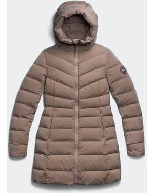 Canada Goose Clair Coat Tonal Disc - Brown
