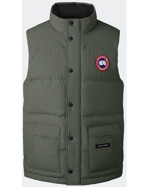 Canada Goose Freestyle Weste Mit Rundem Kragen (Männlich, - Grün