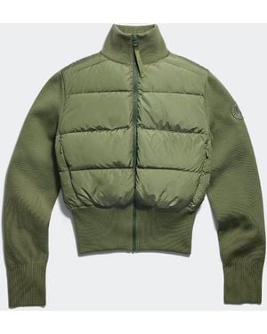 Canada Goose Hybridge® Wide Quilt Knit Jacket Tonal Disc - Green