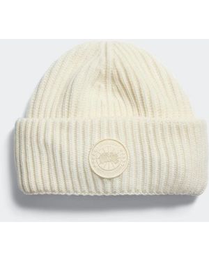 Canada Goose Toque Dop. Risv. Mix Cash. - Bianco