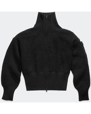 Canada Goose Sauble Alpaca Full Zip Sweater - Black