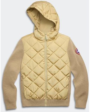 Canada Goose Hybridge Quilted Knit Hoodie - Metallic