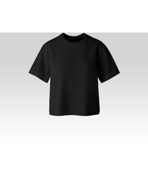 Canada Goose Broadview Cropped T-Shirt Label (, , ) - Black