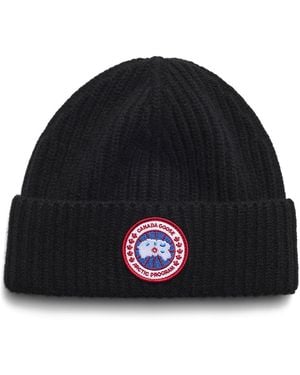 Canada Goose Cashmere Blend Rib Toque - Black