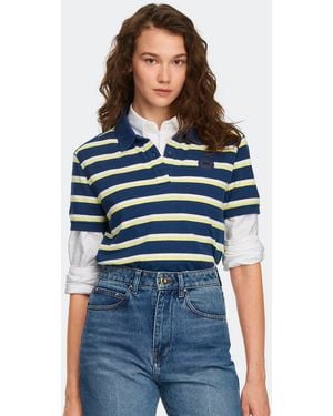 Canada Goose Almira Striped Polo Tonal Disc - Blue