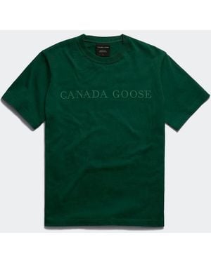 Canada Goose Vantage Embroidered T-Shirt - Green