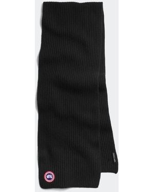 Canada Goose Cashmere Blend Rib Scarf - Black