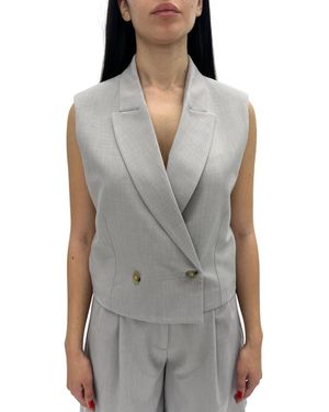 SOLOTRE Gilet Doppiopetto - Grigio