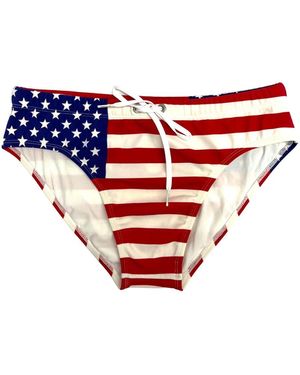 Sundek Slip Mare "Usa" - Blu