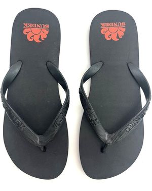Sundek Infradito Con Stampa Logo - Blu