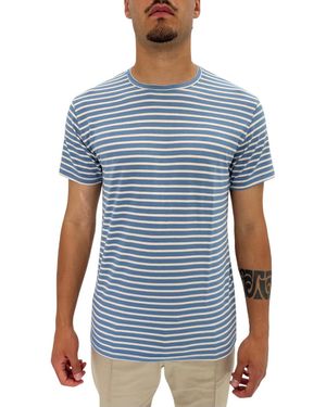 Daniele Alessandrini T-Shirt A Righe - Blu