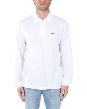 Lacoste Polo Classica Manica Lunga - Bianco