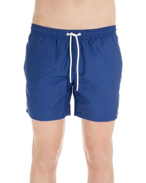 Lacoste Costume Mare Con Ricamo Logo - Blu