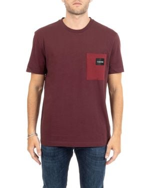 Calvin Klein T-Shirt Bordeaux - Viola