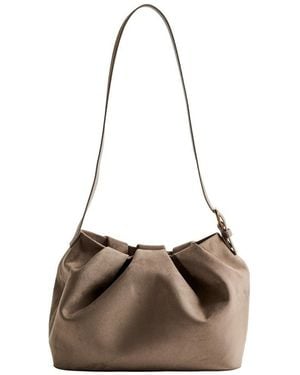 THEMOIRÈ Borsa "Lara Suede" Tortora - Neutro