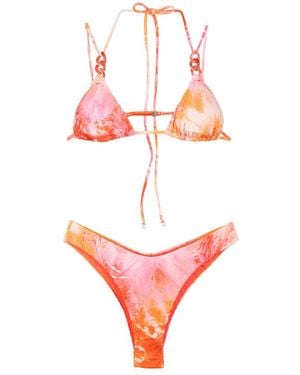 ME FUI Completo Bikini Con Stampa Fantasia - Bianco