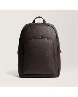 Carl Friedrik Leather Backpack- Full-Grain Leather - Black