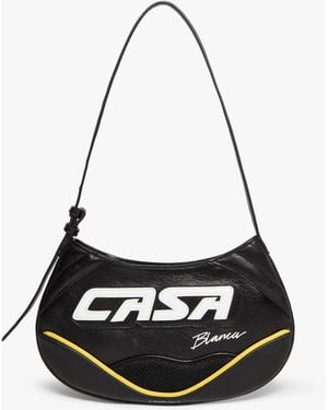 Casablanca Paris Sac Motard Fin Noir - White