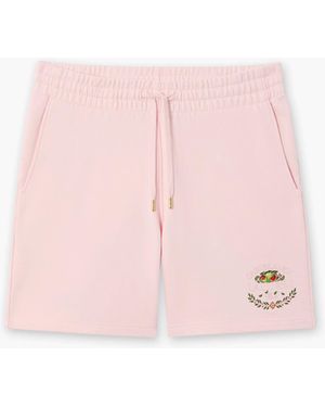 Casablanca Paris Laduree X Casablanca Embroidered Shorts, By - Pink