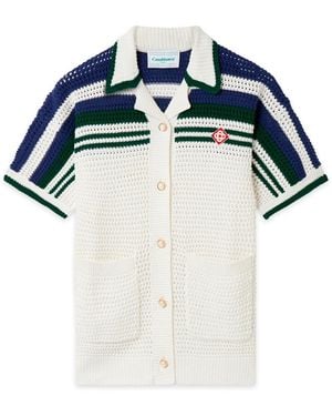 Casablanca Paris Chemise De Tennis En Crochet - Blue